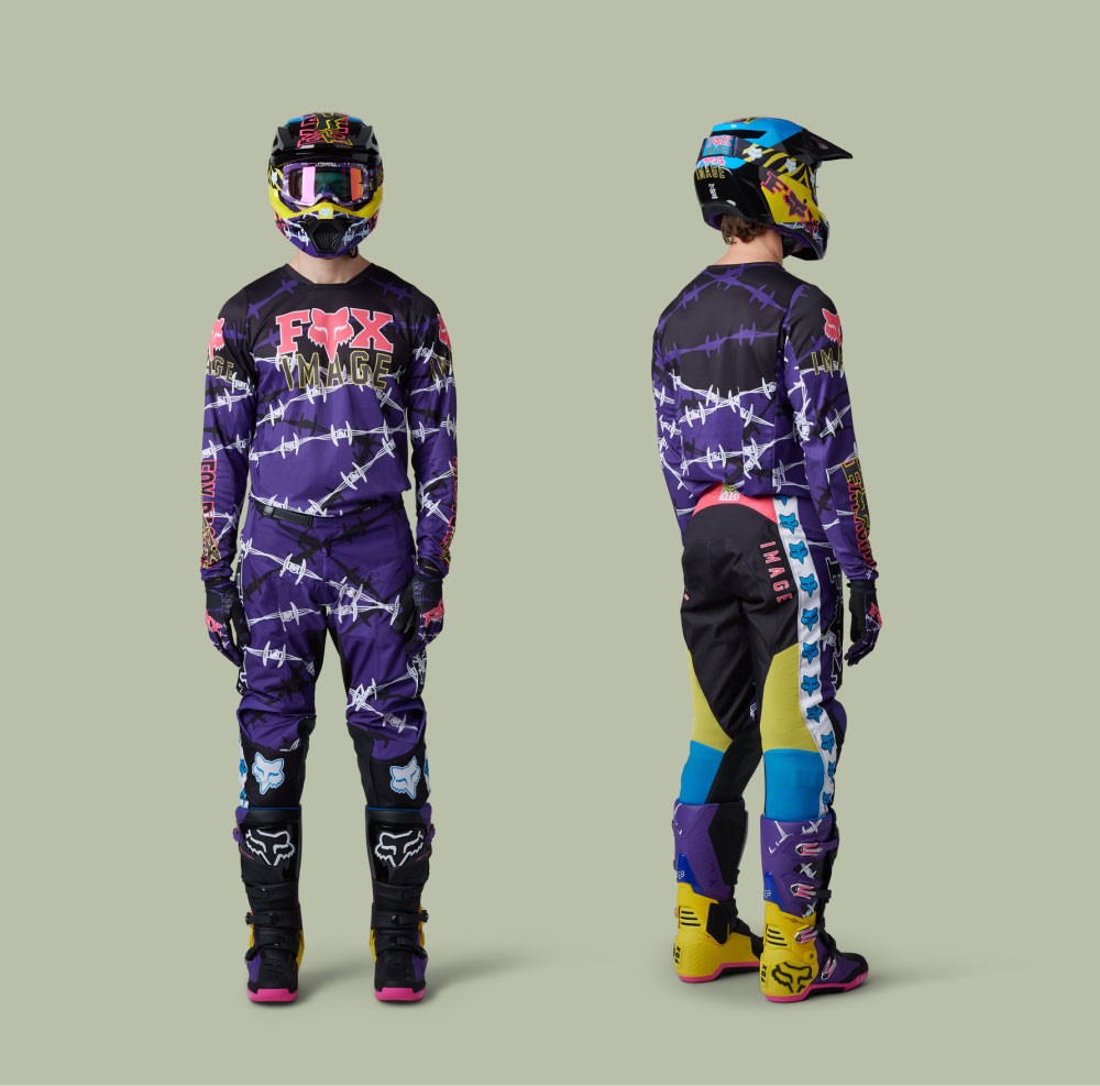 Two models wearing 180 racewear